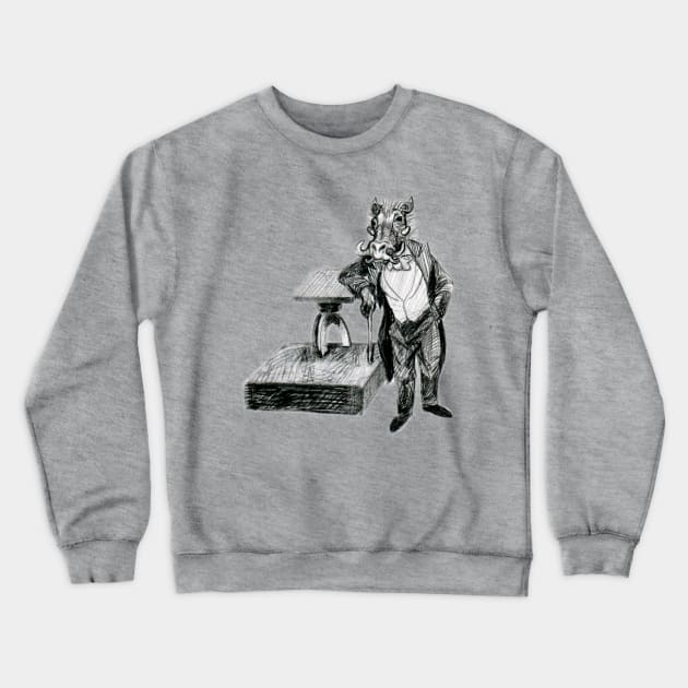 Carnival Animals - Orchestra Conductor Boar Crewneck Sweatshirt by SSBDguy75